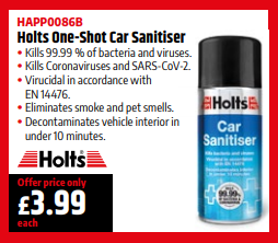 holts car taxi sanitiser
